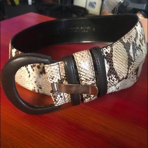 Snake skin belt